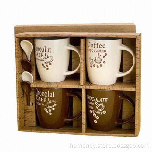 Mug with handle and spoon
